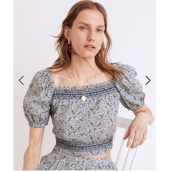 Madewell Tops - Madewell Jeanette Top in Florentine Floral.